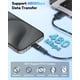 thumbnail image 3 of Adaptador MoKo Lightning hembra a USB C macho para iPhone negro, 3 of 8