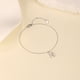 thumbnail image 2 of Pulsera HESHPAWS S925 Sterling Silver Initial A-Z Plata, 2 of 3
