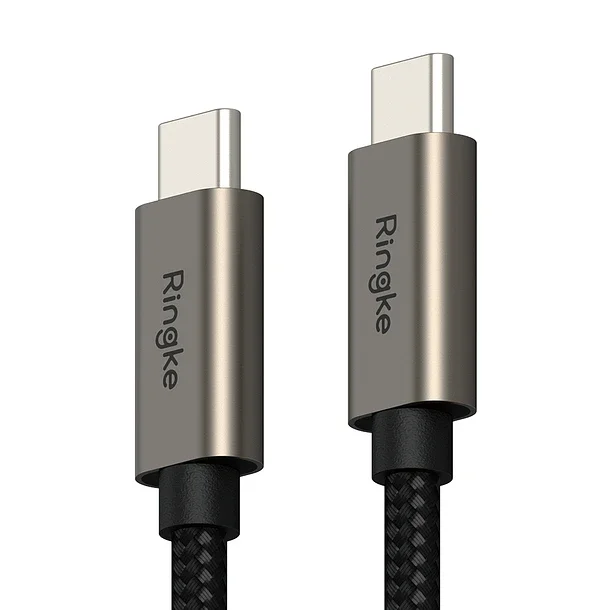 Cable Ringke Carga Rápida Usb C A Usb C (1m) 60w Negro
