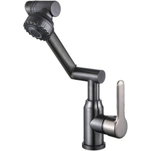 Veat00L - Mezclador Giratorio De 360° Para Lavabo - Brazo Ajustable Libremente, Dos Modos De Caño, Control Dual Para Agua Caliente Y Fría