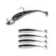 thumbnail image 4 of Cebos de pesca con anzuelo, suministros de pesca de silicona, Señuelos de pesca artificiales para salmón, trucha, leucomas, pececillos, bagre Negro, 4 of 5