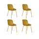 thumbnail image 1 of Sillas De Comedor Plos Arizza Set De 4 Amarillo, 1 of 4