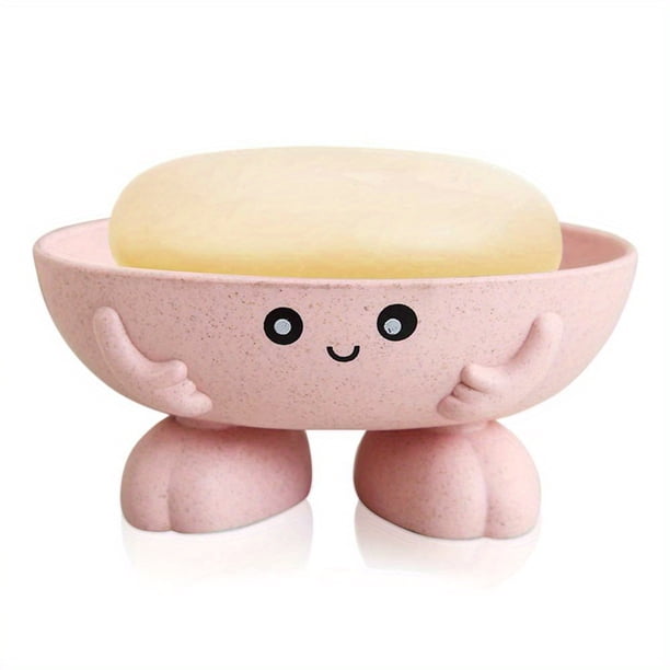 1pc Cute and Stylish Soap Holder for Shower, Bathroom, and Kitchen - Keep Your Soap Organized and Accessible