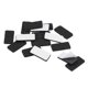 thumbnail image 1 of Almohadillas para muebles Uxcell, almohadillas de fieltro adhesivas de 1.18'' x 0.59'' 0.12'' de grosor negro 28 unidades, 1 of 6