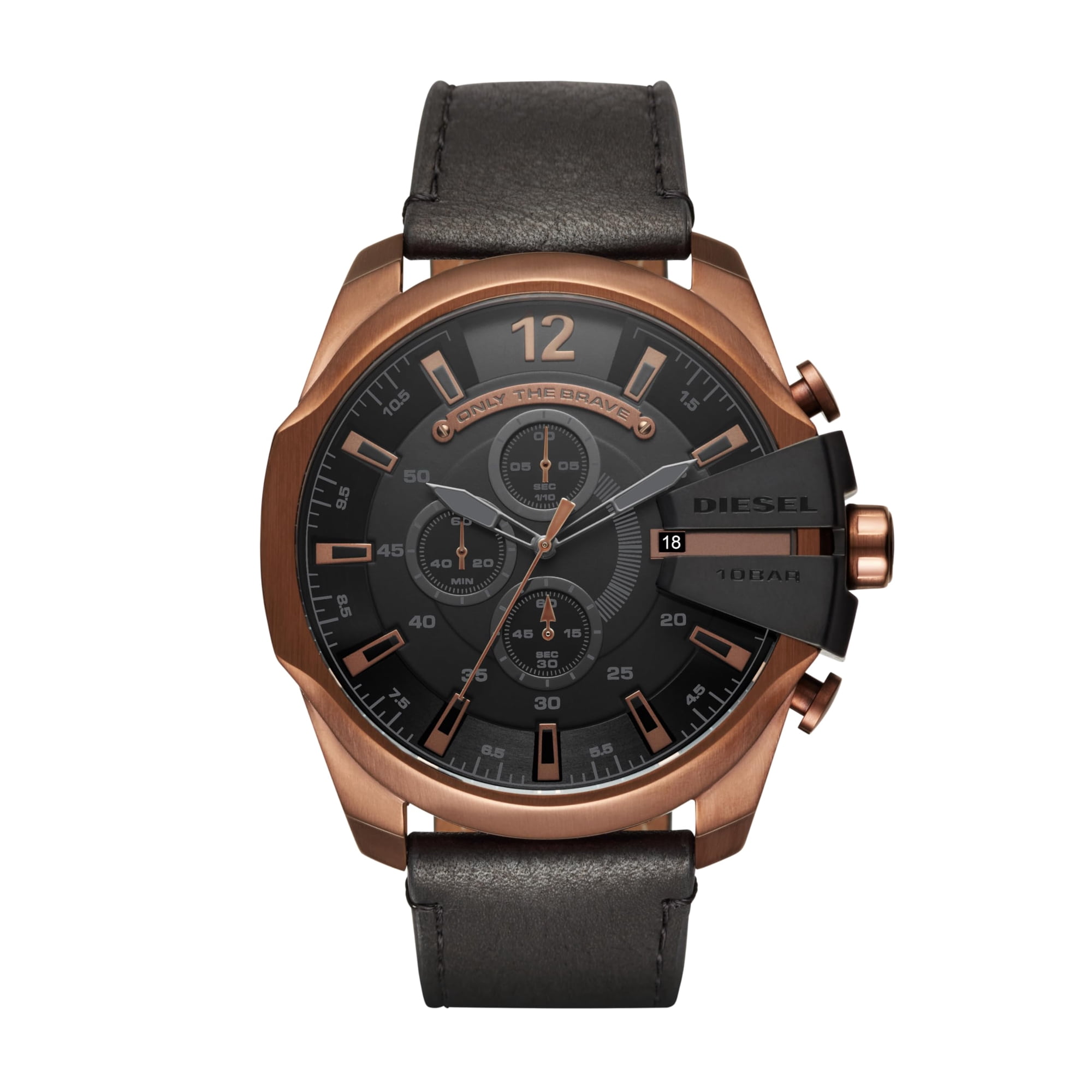 Reloj Cronógrafo Para Hombre Diesel Mega Chief, Oro Rosa, 51 Cm