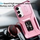 thumbnail image 5 of Funda Armada para Samsung Galaxy S25 5G con Tapa Deslizante y Soporte Magnético Giratorio Rosa, 5 of 5