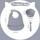 thumbnail image 2 of 3-piece Cat Series Feeding Utensils, Baby Special Food Bowl Spoon Set 1-2 Children Anti-fall Silicone Suction Bowl Baby Eating Bib Silicone Waterproof Super Soft, Food Supplement Spoon Silicone Soft, 2 of 5