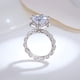 thumbnail image 4 of Anillos de Boda de Moissanita de 5 Uds para Mujer Corte Redondo Color D VVS1 Anillos de Diamante Anillos de Compromiso con Certificado, 4 of 9