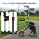 thumbnail image 4 of Rollator Walker PLANET WALK superligero con asiento negro, 4 of 7