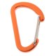 thumbnail image 1 of Mini Mosquetón De Aleación De Aluminio Para Exteriores En Forma De D, Cinta Exprés, Color Naranja Arenado, 1 of 5