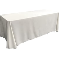 Mantel La Linen, Popelina De Poliéster, 90 X 132 Cm, Color Blanco