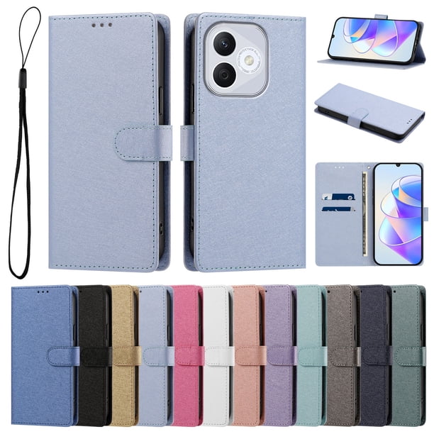 Cartera Funda para Honor 400 Lite Carga Inalámbrica, Azul Cielo