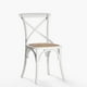 thumbnail image 1 of Silla Crossback Madera Blanca, 1 of 3