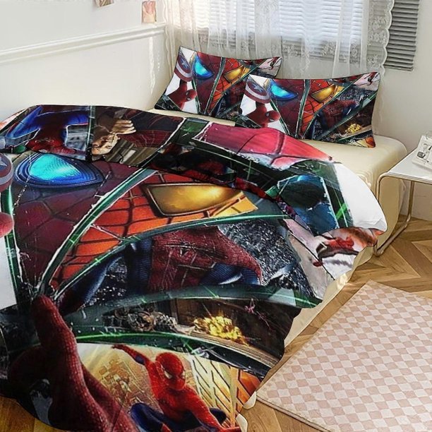Spidean Bedding Se for Kids Men Women Twin Size3s Comforter Cover And Pillowcases-