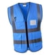 thumbnail image 3 of Chaleco Reflectante de Seguridad Impermeable Azul XL, 3 of 3