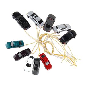 Bothyi - 10 Minicoches De Ferrocarril Con Micropaisajes En Escala Ho Para Maquetas De Vehículos A Escala 1:150 Y 1:100