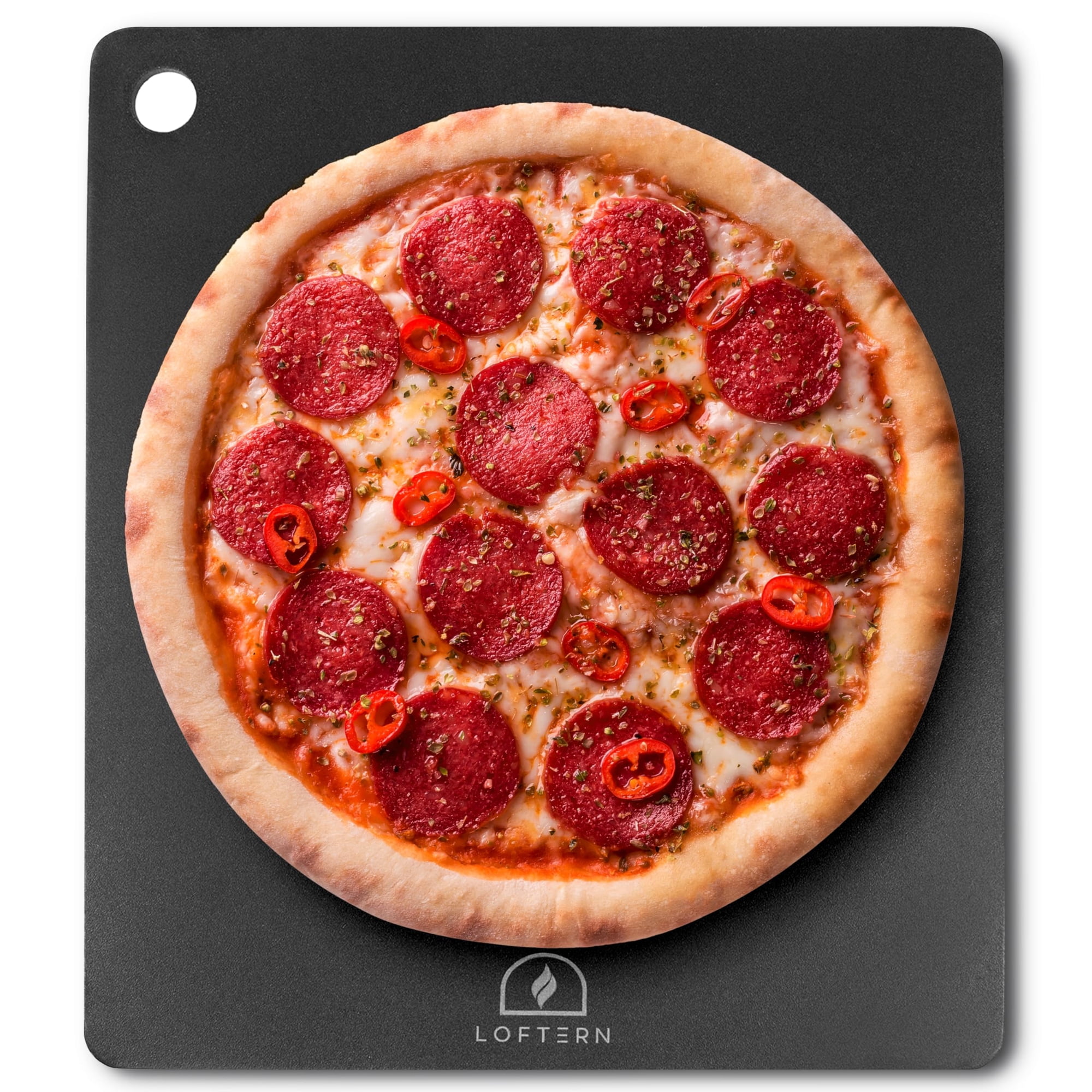 Loftern Pizza Steel, 14 X 16 Cm, Acero Al Carbono De Alta Resistencia
