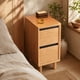 thumbnail image 1 of Velador Estrecho 20x30x49cm Madera Claro con Cajones Organizador Dormitorio, 1 of 6