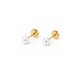 thumbnail image 1 of Aros Abridores Perla Casquillo 4mm N1 Oro 14k Bebé Niña Dorado 4mm, 1 of 6