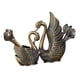 thumbnail image 3 of Soporte Para Cucharas De Postre De Frutas Con 6 Tenedores Y 6 Cucharas Soporte Con Base De Cisne Bronce, 3 of 5