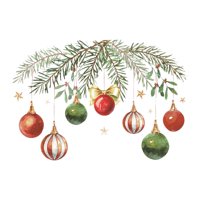 Bothyi - Adhesivo Navideño Para Inodoro, Letrero Navideño, Póster Festivo, Decoración De Bolas Navideñas