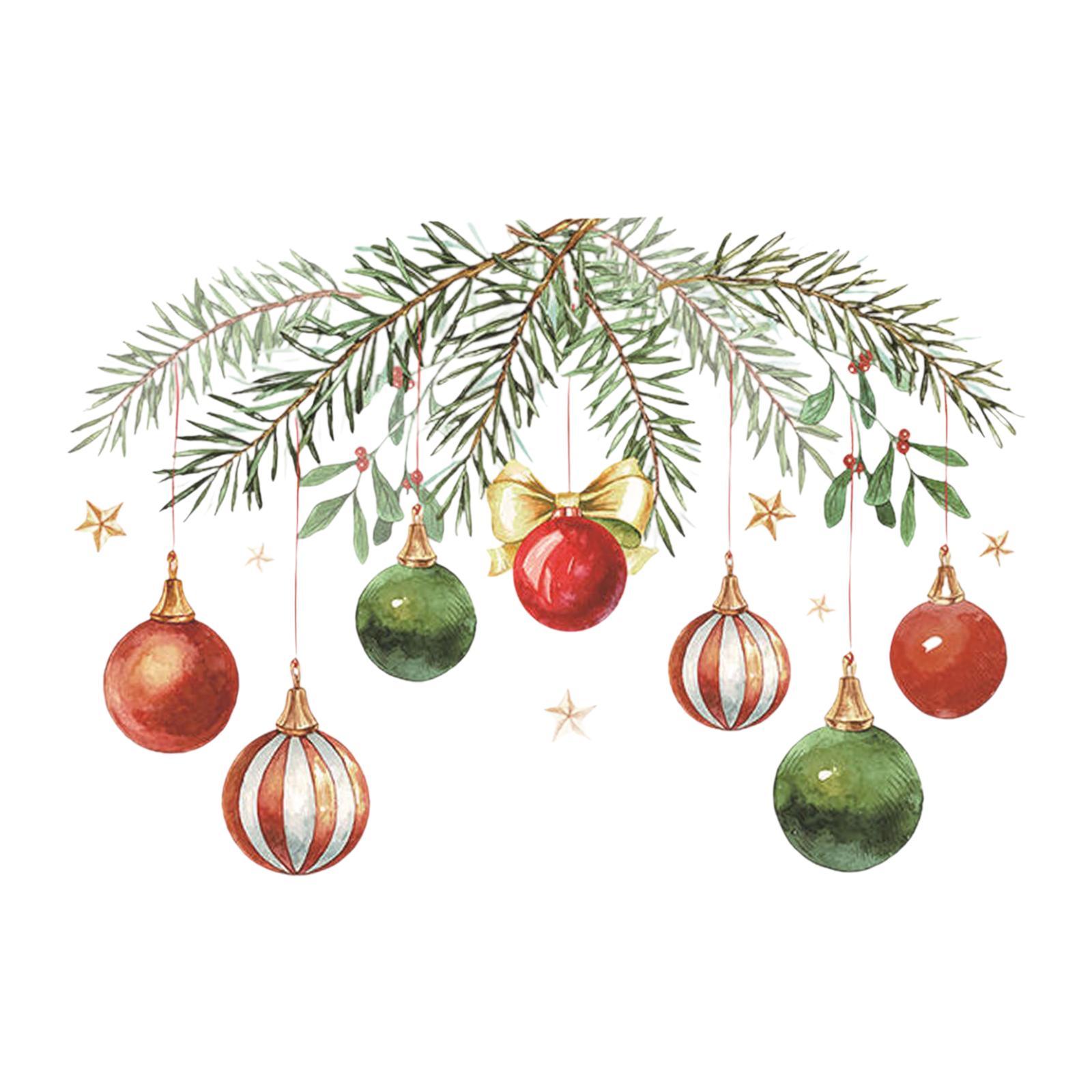 Bothyi - Adhesivo Navideño Para Inodoro, Letrero Navideño, Póster Festivo, Decoración De Bolas Navideñas