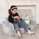 thumbnail image 2 of Silla infantil MOMCAYWEX extra ancha que brilla en gris oscuro, 2 of 6