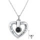 thumbnail image 1 of Collar relicario cenizas o recuerdos corazon de luz, 1 of 3