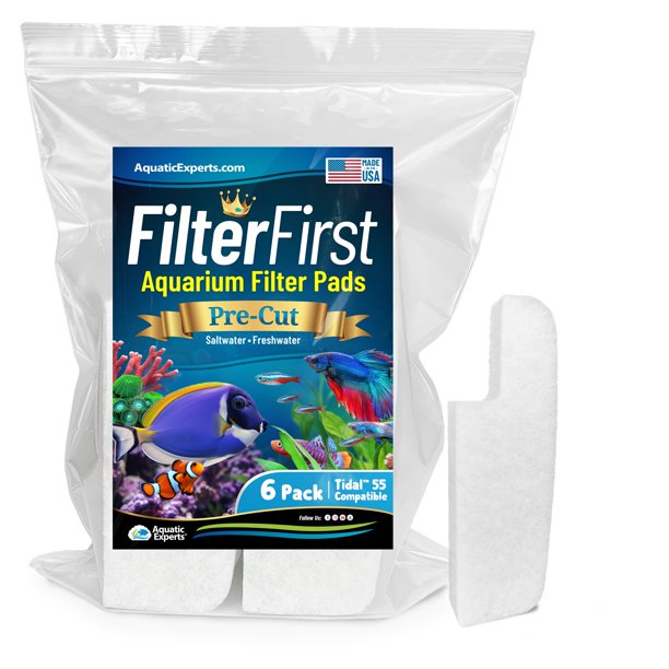 Almohadillas de filtro dual-densidad Aquatic Experts (paquete de 6) compatibles con Tidal 55