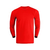 Snix - Polera Deportiva Dry Fit De Adulto Manga Larga Roja Talla M