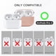 thumbnail image 5 of Funda de cuero Alto para AirPods Pro 2 con carga inalámbrica, rosa, 5 of 8