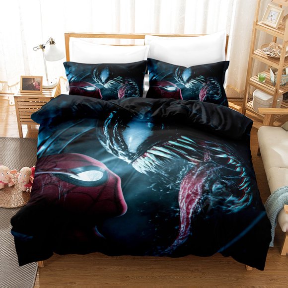 Spider Ma-n Spider M-an Bedding Set Sheet Set for Kids Adults,All Season Lightweight