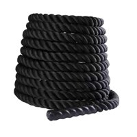 Ioensy - Cuerda De Entrenamiento Para Ejercicio De Batalla, Cuerda De Fitness Para Entrenamiento, Mejora La Fuerza, Gimnasios, 25Mm X 2,8M, Color Negro