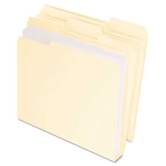 Pendaflex Carpetas Doble Capacidad, Tamaño Carta, Manila, Pestaña 1/3, 50/unidad (54459EE)