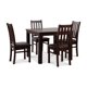 thumbnail image 2 of Comedor Ñuble Cuadrado 95X95 Cm Con 4 Sillas Chocolate-Negro, 2 of 13