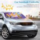 thumbnail image 3 of 200% Lobo Sombrilla Solar para Auto - Protector de Parabrisas Plegable | Cortina Solar Delantero | Bloqueo UV y Aislamiento de Calor 133x73cm, 3 of 6