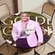 thumbnail image 5 of Mantel Redondo Ajustado Desmarcar Dwayne Johnson 120cm, 5 of 6