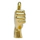 thumbnail image 2 of Set De 3 Figura Mano Decoración Dorado Soporte Joyería Jhn, 2 of 3