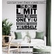 thumbnail image 2 of Frase Deco The Only Limit Is The One You FR-11146, 2 of 3