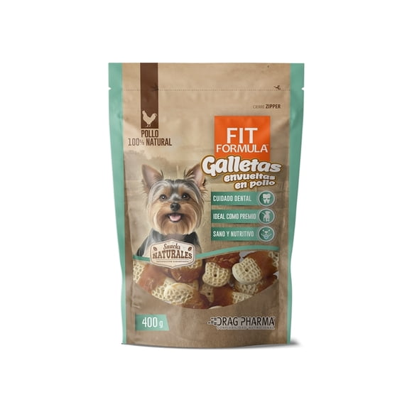 Fit Fórmula Snack Perros Galletas Envueltas Pollo 400 Grs.