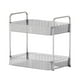 thumbnail image 1 of Escurridor De 2 Niveles Para Maquillaje Caddy, Tubo De Acero Inoxidable Para Mesa, Dormitorio, Oficina, Transparente, 1 of 3