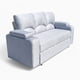 thumbnail image 3 of Sofa Cama Funcional 2 Pz Deco Lino Impermeable Gris Claro, 3 of 7