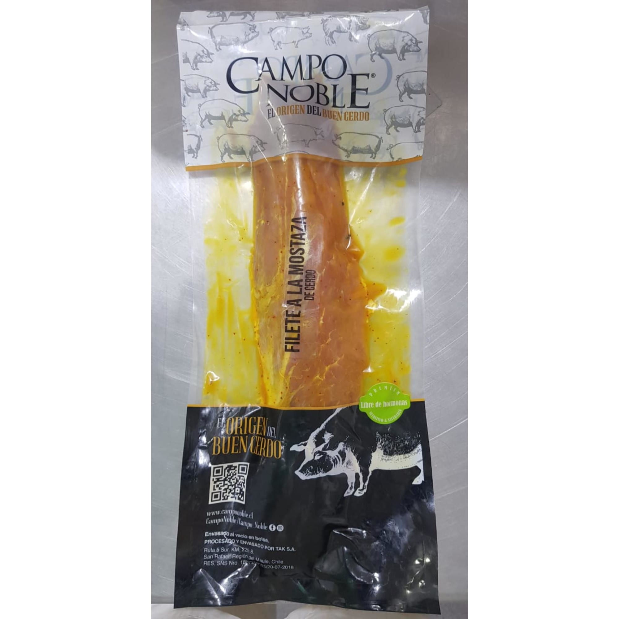 Filete De Cerdo A La Mostaza 500 g Campo Noble