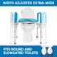 thumbnail image 2 of Asiento de inodoro elevado Platinum Health Original Ultimate acolchado, 2 of 6