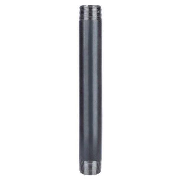 Nipple STZ Industries, acero negro, 12 cm de largo, 1,25 cm de profundidad, MIP