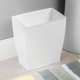 thumbnail image 4 of Juego de baño Trash Can iDesign, pequeño y rectangular, 2 unidades, color blanco, 4 of 4