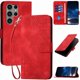thumbnail image 1 of Funda Flip Premium Fibra de Carbono para Samsung Galaxy S23 Ultra con Soporte y Cierre Rojo, 1 of 6