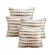 thumbnail image 1 of Pack De 4 Fundas De Cojin 45cmx45cm A Rayas Beige Con Colores Variados, 1 of 4
