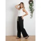 thumbnail image 2 of Pantalón Mujer Recto Casual Primavera Verano Algodón Tiro Alto 318, 2 of 4