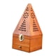 thumbnail image 4 of Soporte De Incienso De Cono, Muebles Piramidales, Caja De Quemador De Incienso De Madera Para Inauguración De La Casa, Madera Amarilla Alta, 4 of 5